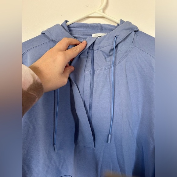 KNIX Good to Go Fleece Oversized Hoodie Blue Small - Picture 6 of 9